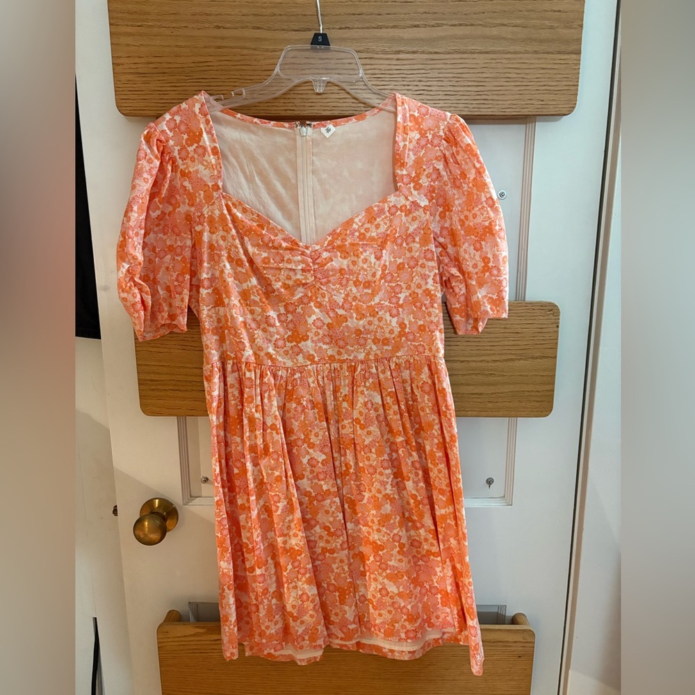 BP Floral Peach Midi Dress